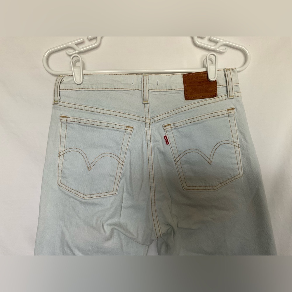 Levi's Blue Straight Leg Jeans Vintage-Inspired Classic - Picture 4 of 11
